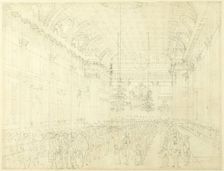 Study for Freemason's Hall, Great Queen Street, from Microcosm of London, c. 1808. Creator: Augustus Charles Pugin