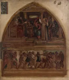 Study for fresco at St. Stephen's, Dulwich, 1871-72. Creator: Edward John Poynter