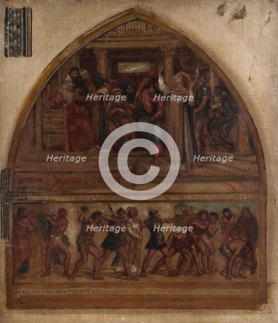 Study for fresco at St. Stephen's, Dulwich, 1871-72. Creator: Edward John Poynter.