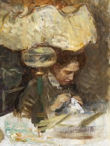 Study for Friends - Nanna Bendixson, c.1907. Creator: Hanna Pauli