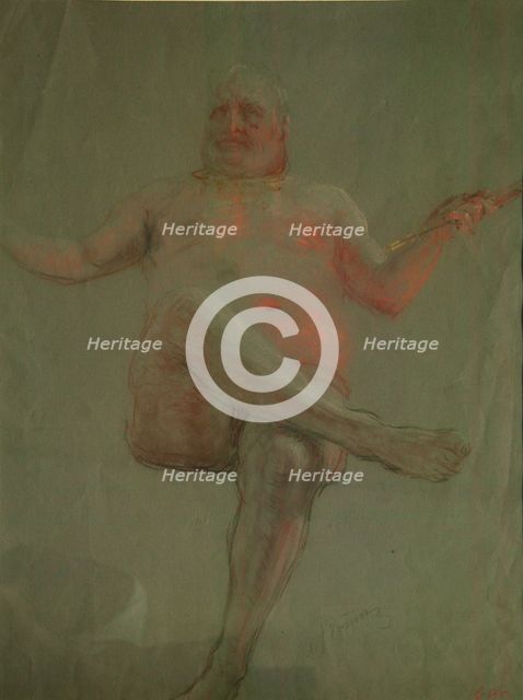 Study for Get Thee Hence, Satan!, 1890s. Artist: Repin, Ilya Yefimovich (1844-1930)