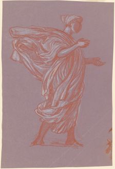 Study for "Greek Girls Bathing", c. 1872. Creator: Elihu Vedder
