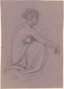 Study for "Greek Girls Bathing", c. 1872. Creator: Elihu Vedder
