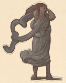 Study for "Greek Girls Bathing", c. 1872. Creator: Elihu Vedder