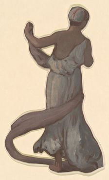 Study for "Greek Girls Bathing", c. 1872. Creator: Elihu Vedder
