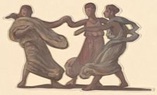 Study for "Greek Girls Bathing", c. 1872. Creator: Elihu Vedder