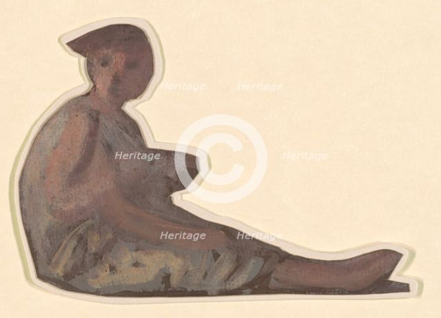 Study for "Greek Girls Bathing", c. 1872. Creator: Elihu Vedder.