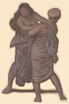 Study for "Greek Girls Bathing", c. 1872. Creator: Elihu Vedder