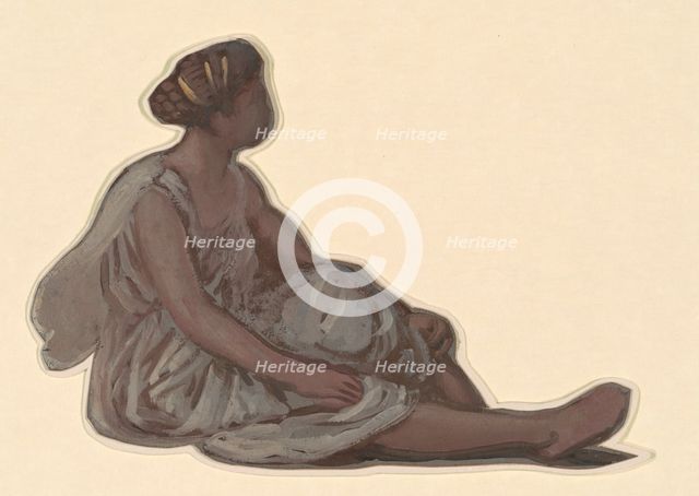 Study for "Greek Girls Bathing", c. 1872. Creator: Elihu Vedder.