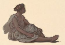 Study for "Greek Girls Bathing", c. 1872. Creator: Elihu Vedder
