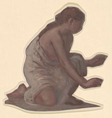 Study for "Greek Girls Bathing", c. 1872. Creator: Elihu Vedder