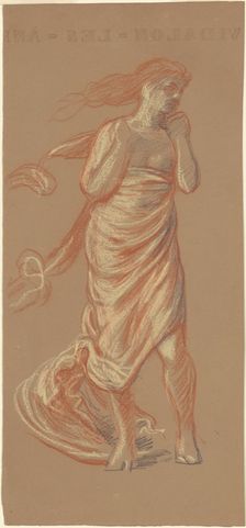 Study for "Greek Girls Bathing" [recto], c. 1872. Creator: Elihu Vedder