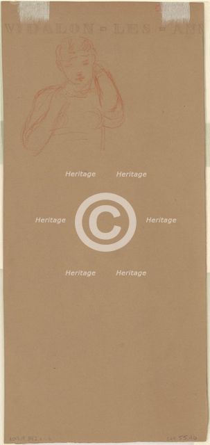 Study for "Greek Girls Bathing" [verso], c. 1872. Creator: Elihu Vedder.