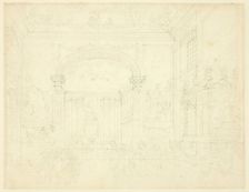 Study for Greenwich Hospital: The Painted Hall, from Microcosm of London, c. 1810. Creator: Augustus Charles Pugin