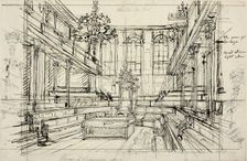 Study for House of Commons, from Microcosm of London, 1807. Creator: Augustus Charles Pugin