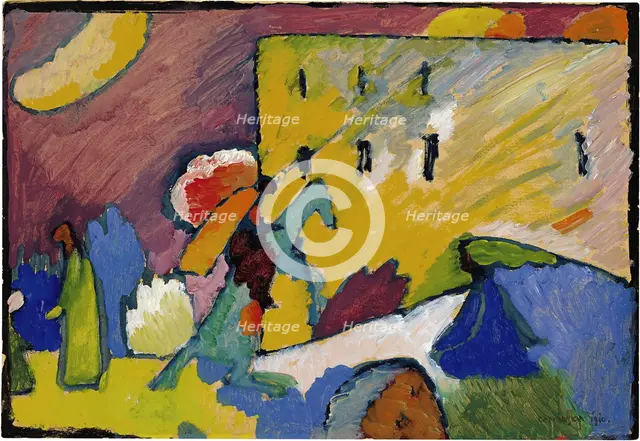 Study for Improvisation 3, 1909. Artist: Kandinsky, Wassily Vasilyevich (1866-1944)