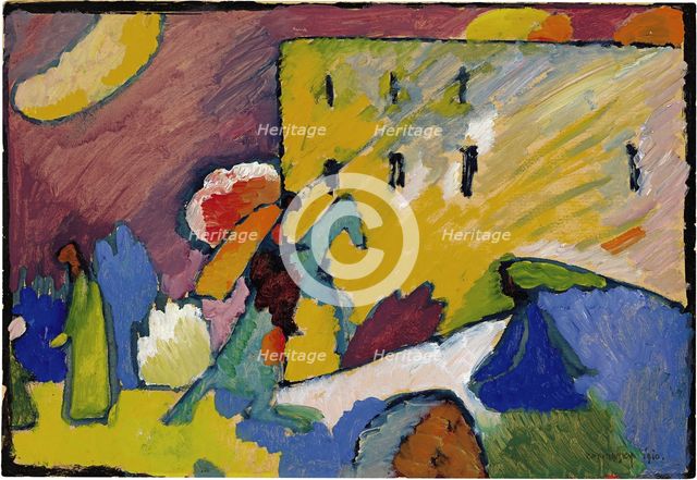 Study for Improvisation 3, 1909. Artist: Kandinsky, Wassily Vasilyevich (1866-1944)