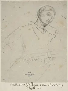 Study for "Instruction Publique", c. 1873. Creator: Jules Elie Delaunay