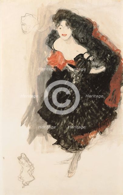 Study for Judith II, c. 1908. Artist: Klimt, Gustav (1862-1918)