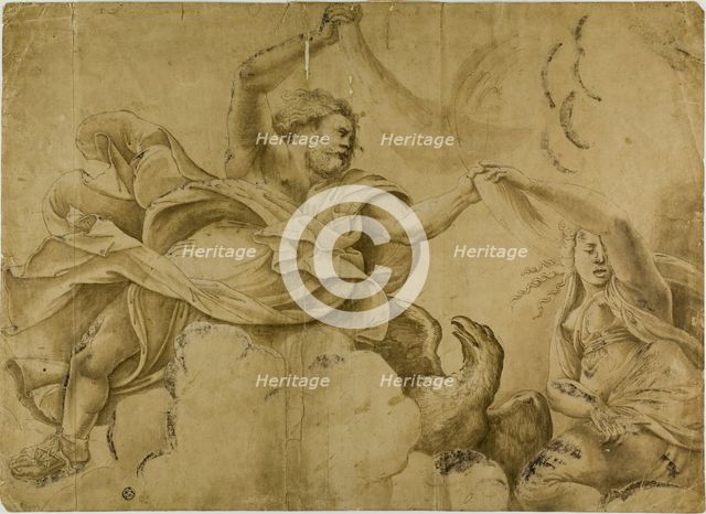 Study for Jupiter Hurling Thunderbolts, n.d. Creator: Unknown.