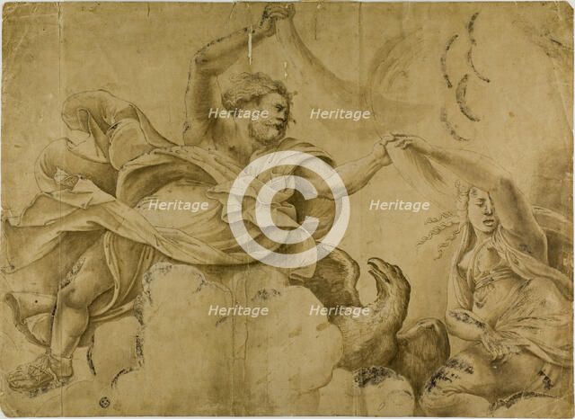 Study for Jupiter Hurling Thunderbolts, n.d. Creator: Unknown.