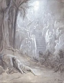 Study for "Jacob's Dream", 1865. Creator: Gustave Doré