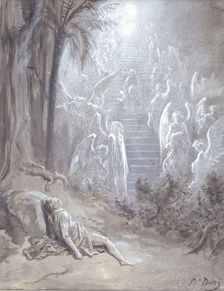 Study for "Jacob's Dream", 1865. Creator: Gustave Doré