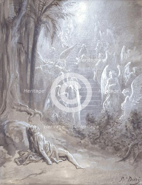 Study for "Jacob's Dream", 1865. Creator: Gustave Doré.