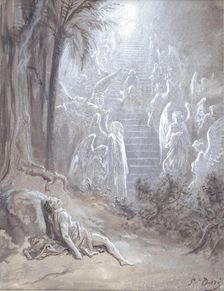 Study for "Jacob's Dream", 1865. Creator: Gustave Doré