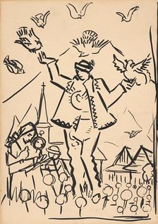 Study for Joy, c1935. Creator: Arnold Peter Weisz-Kubincan