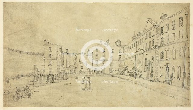 Study for King's Bench Prison, from Microcosm of London, c. 1808. Creator: Augustus Charles Pugin.