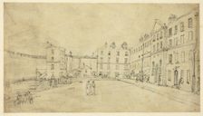 Study for King's Bench Prison, from Microcosm of London, c. 1808. Creator: Augustus Charles Pugin