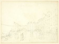 Study for King's Bench Prison, from Microcosm of London, c. 1808. Creator: Augustus Charles Pugin