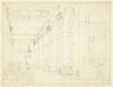 Study for King's Mews, Charing Cross, from Microcosm of London, c. 1808. Creator: Augustus Charles Pugin