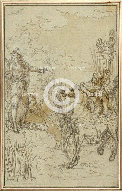Study for Lucain's "La Pharsale", Canto I, c. 1766. Creator: Hubert Francois Gravelot.