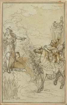 Study for Lucain's "La Pharsale", Canto I, c. 1766. Creator: Hubert Francois Gravelot
