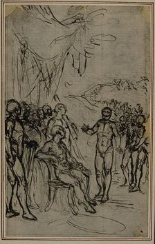 Study for Lucain's "La Pharsale", Canto IV, c. 1766. Creator: Hubert Francois Gravelot