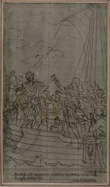 Study for Lucain's "La Pharsale", Canto IX, c. 1766. Creator: Hubert Francois Gravelot