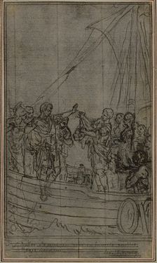 Study for Lucain's "La Pharsale", Canto IX, c. 1766. Creator: Hubert Francois Gravelot