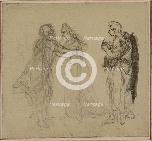 Study for Lucain's "La Pharsale", Canto II, c. 1766. Creator: Hubert Francois Gravelot.
