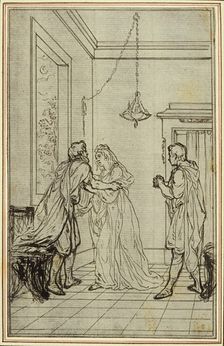 Study for Lucain's "La Pharsale", Canto II, c. 1766. Creator: Hubert Francois Gravelot