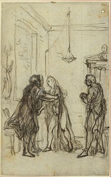 Study for Lucain's "La Pharsale", Canto II, c. 1766. Creator: Hubert Francois Gravelot