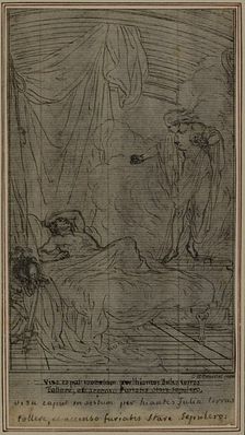 Study for Lucain's "La Pharsale", Canto III, c. 1766. Creator: Hubert Francois Gravelot