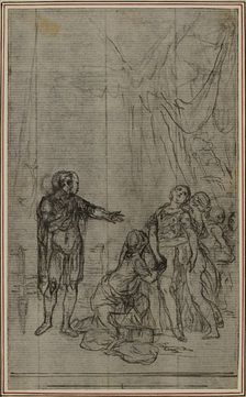 Study for Lucain's "La Pharsale", Canto V, c. 1766. Creator: Hubert Francois Gravelot