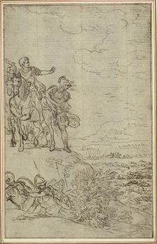 Study for Lucain's "La Pharsale", Canto VII, c. 1766. Creator: Hubert Francois Gravelot