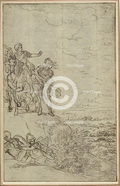 Study for Lucain's "La Pharsale", Canto VII, c. 1766. Creator: Hubert Francois Gravelot.