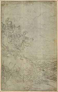Study for Lucain's "La Pharsale", Canto VII, c. 1766. Creator: Hubert Francois Gravelot