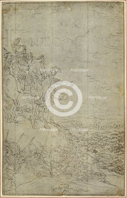 Study for Lucain's "La Pharsale", Canto VII, c. 1766. Creator: Hubert Francois Gravelot.