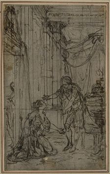 Study for Lucain's "La Pharsale", Canto X, c. 1766. Creator: Hubert Francois Gravelot