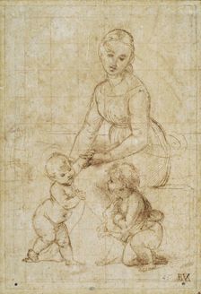 Study for La belle jardinière, ca 1506-1507. Creator: Raphael (Raffaello Sanzio da Urbino) (1483-1520)